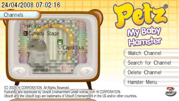 Petz - My Baby Hamster (EU) screen shot title